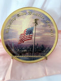 LIGHT OF FREEDOM collector plate THOMAS KINKADE God Bless America Collection