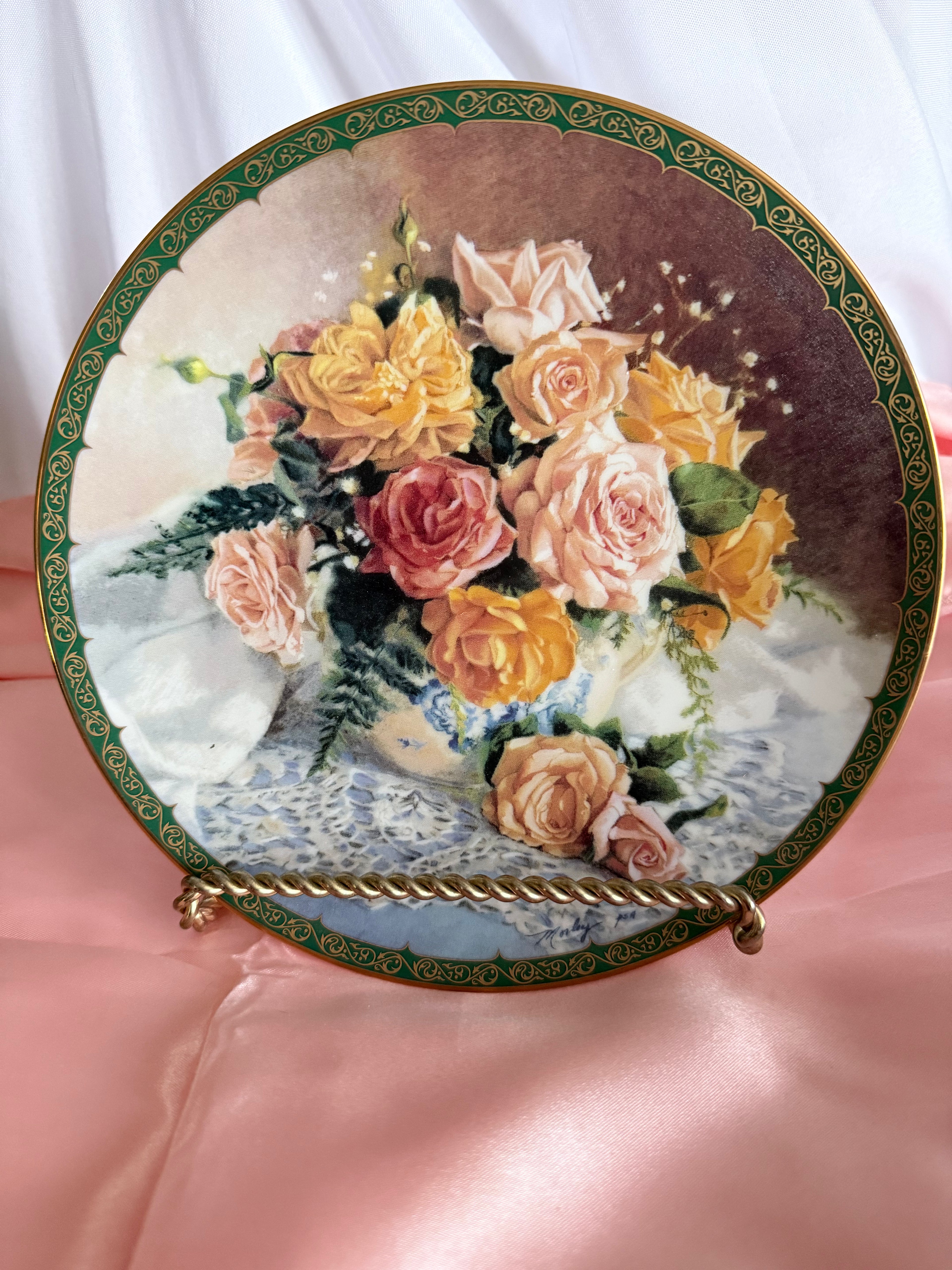 W.S. George Vionne Morley’s Old Fashioned  Grace Edition Porcelain Plate