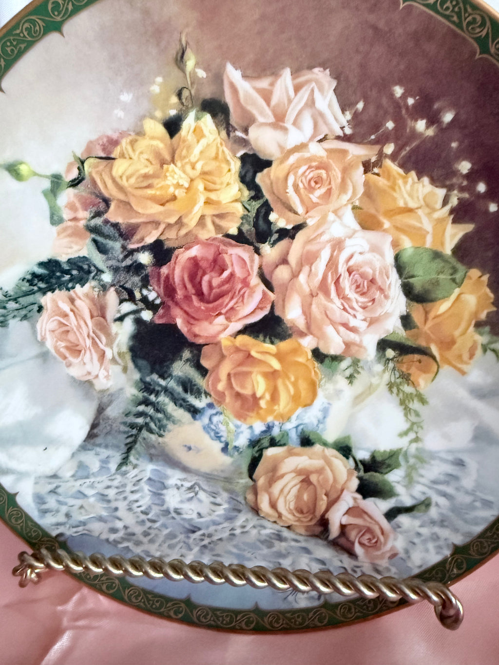 W.S. George Vionne Morley’s Old Fashioned  Grace Edition Porcelain Plate