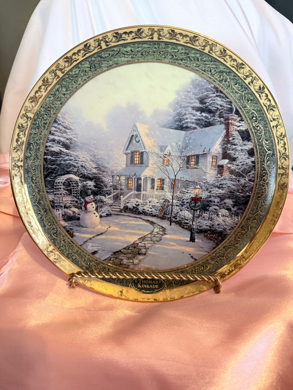 Bradford Exchange Thomas Kinkade Night Before Christmas Limited Plate 2006