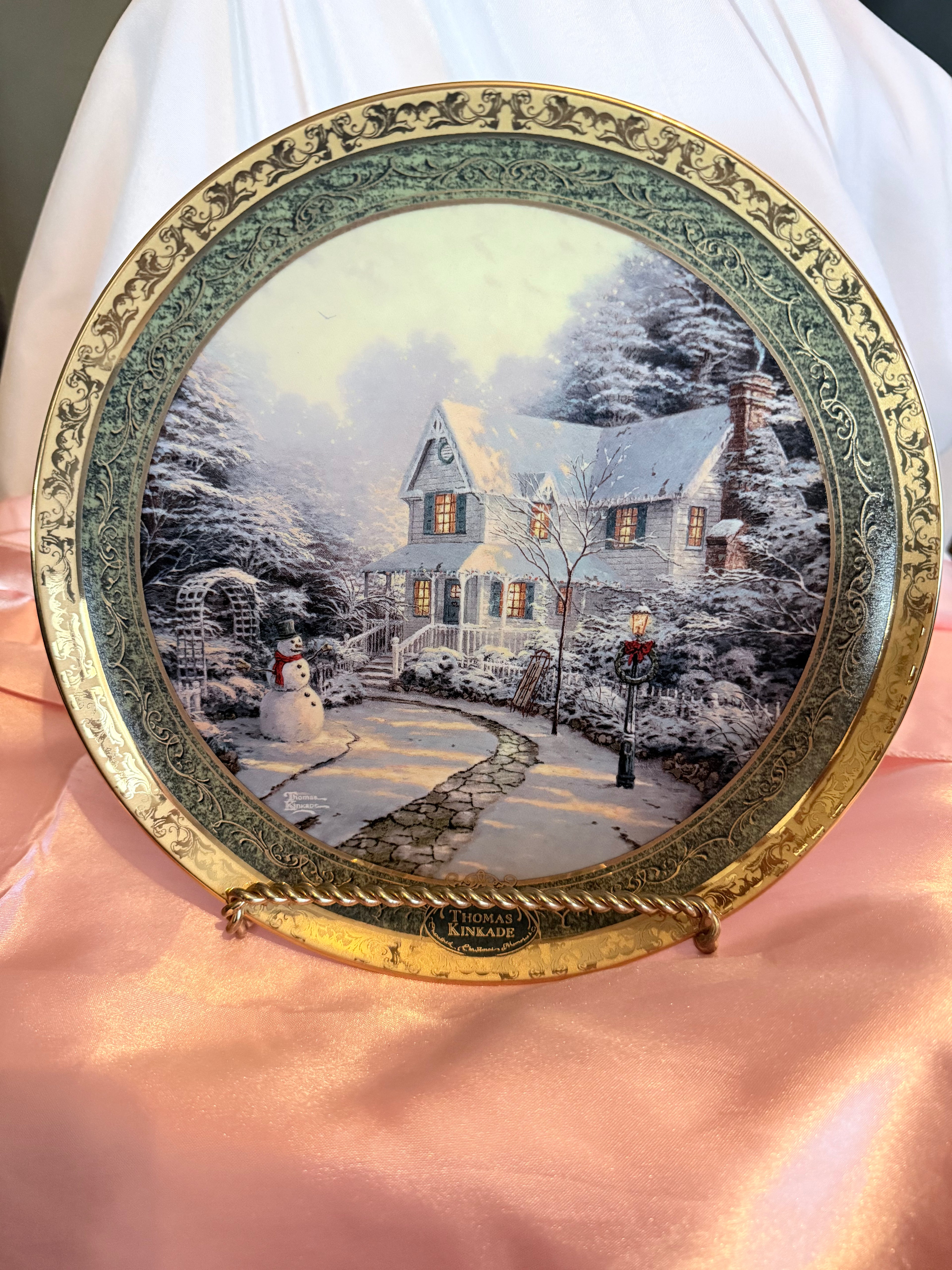 Bradford Exchange Thomas Kinkade Night Before Christmas Limited Plate 2006