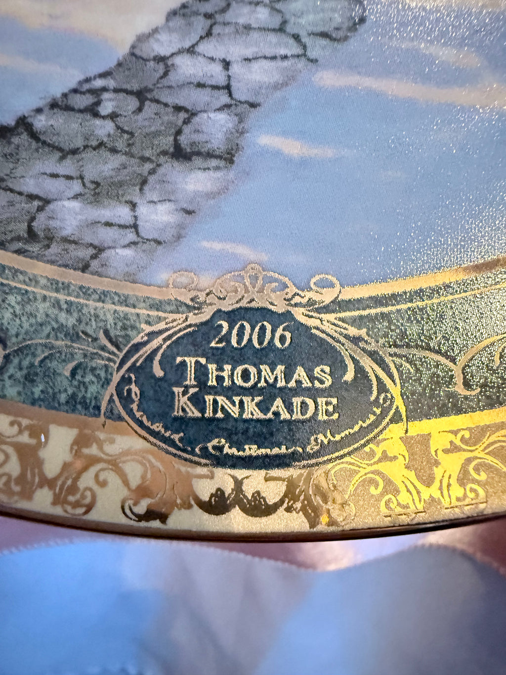 Bradford Exchange Thomas Kinkade Night Before Christmas Limited Plate 2006