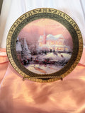 Bradford Exchange Thomas Kinkade - Victorian Christmas II Limited Plate 2001