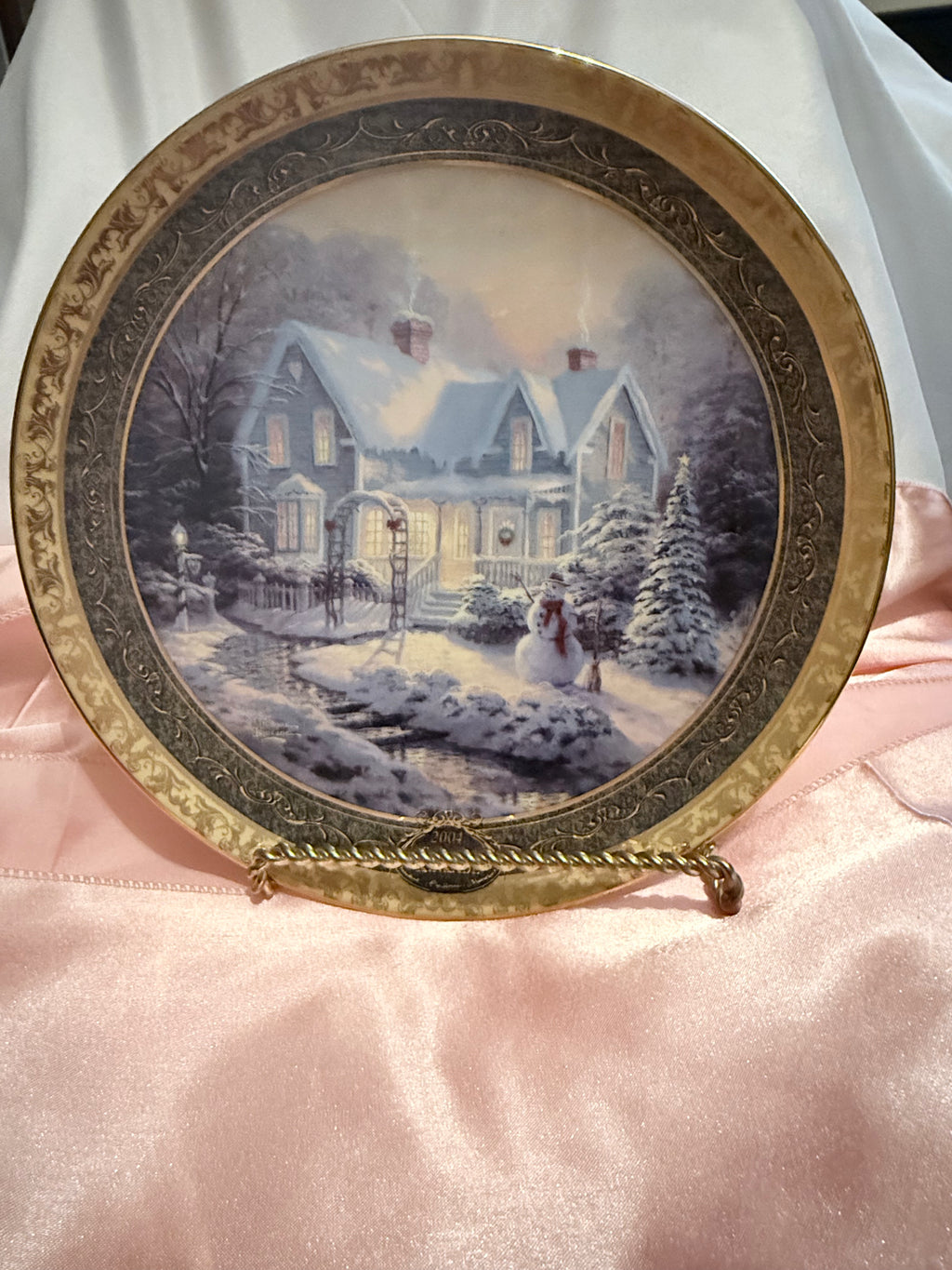 Bradford Exchange Thomas Kinkade - Blessings of Christmas   Limited Plate 2004