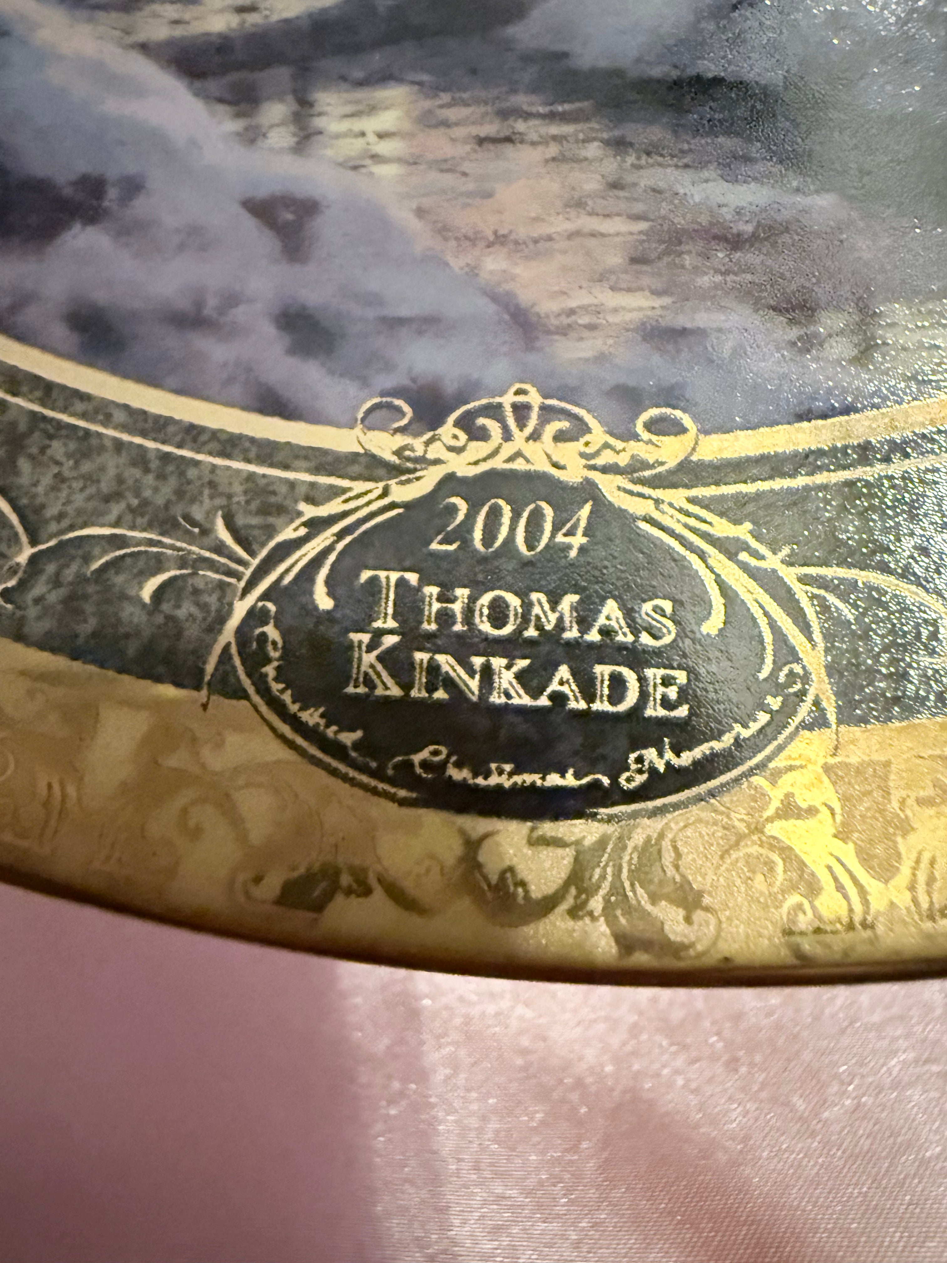 Bradford Exchange Thomas Kinkade - Blessings of Christmas   Limited Plate 2004