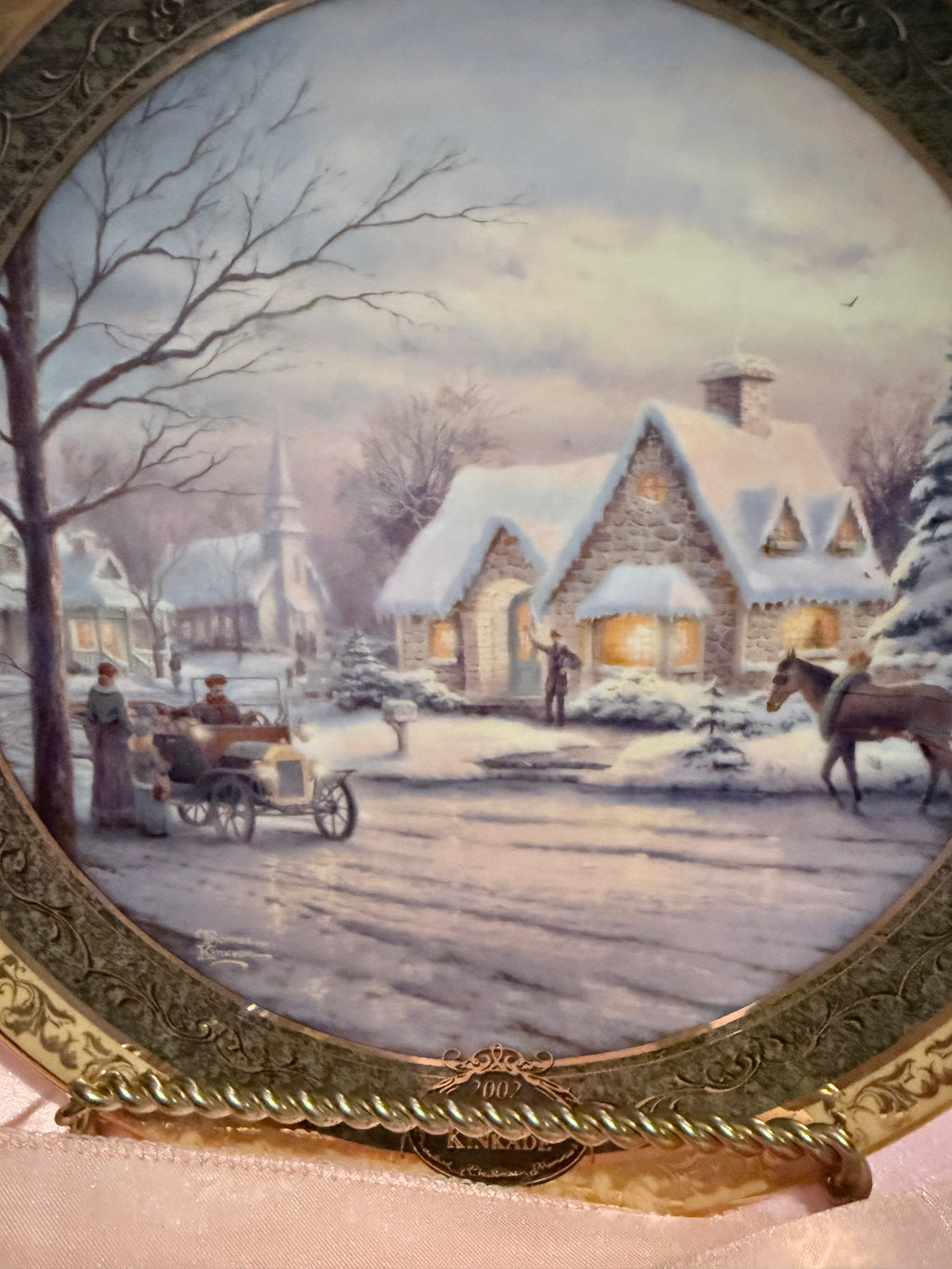 Bradford Exchange Thomas Kinkade - Memories of Christmas   Limited Plate 2002