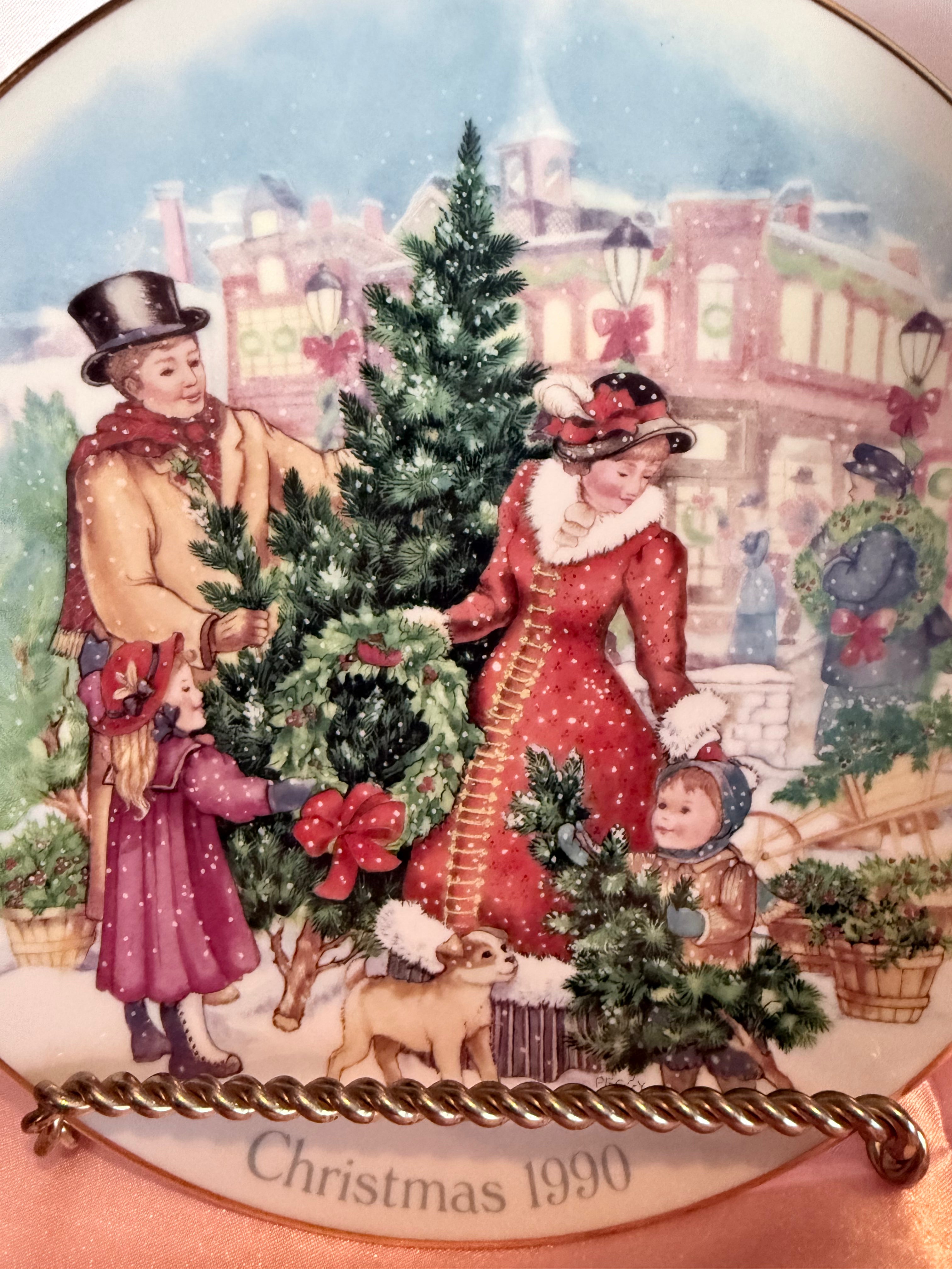 Bringing Christmas Home — 1990 Avon Collector Plate
