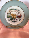 Antique Avon Christmas Plate Series 1980 "Country Christmas" Limited Edition, Made in England